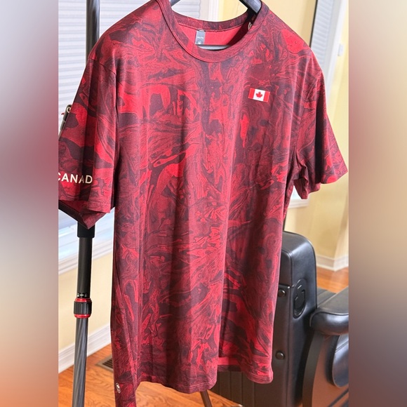 lululemon Other - Gorgeous Lululemon Team
Canada Red Camo Olympic 
Shirt !!!